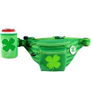 Tipsy Elves St. Patrick's Day Clover Fanny Pack And Drink Holder Unisex …